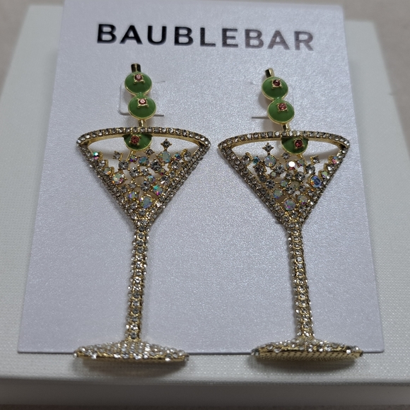 Reposhing, worn once! Do not have original packaging. Baublebar Martini Earrings - Picture 5 of 6